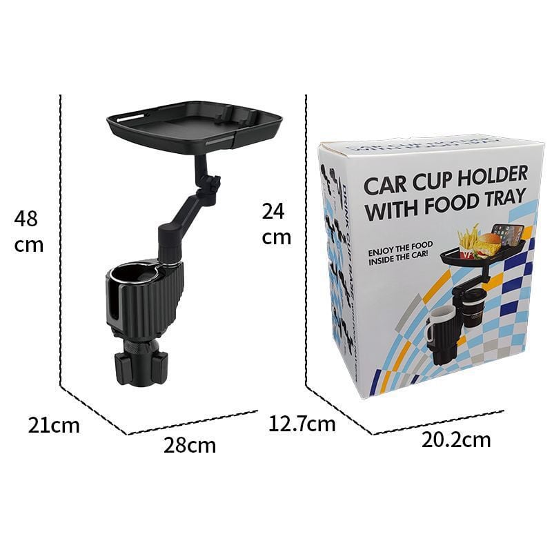 Universal 360° Swivel Car Cup Holder Tray