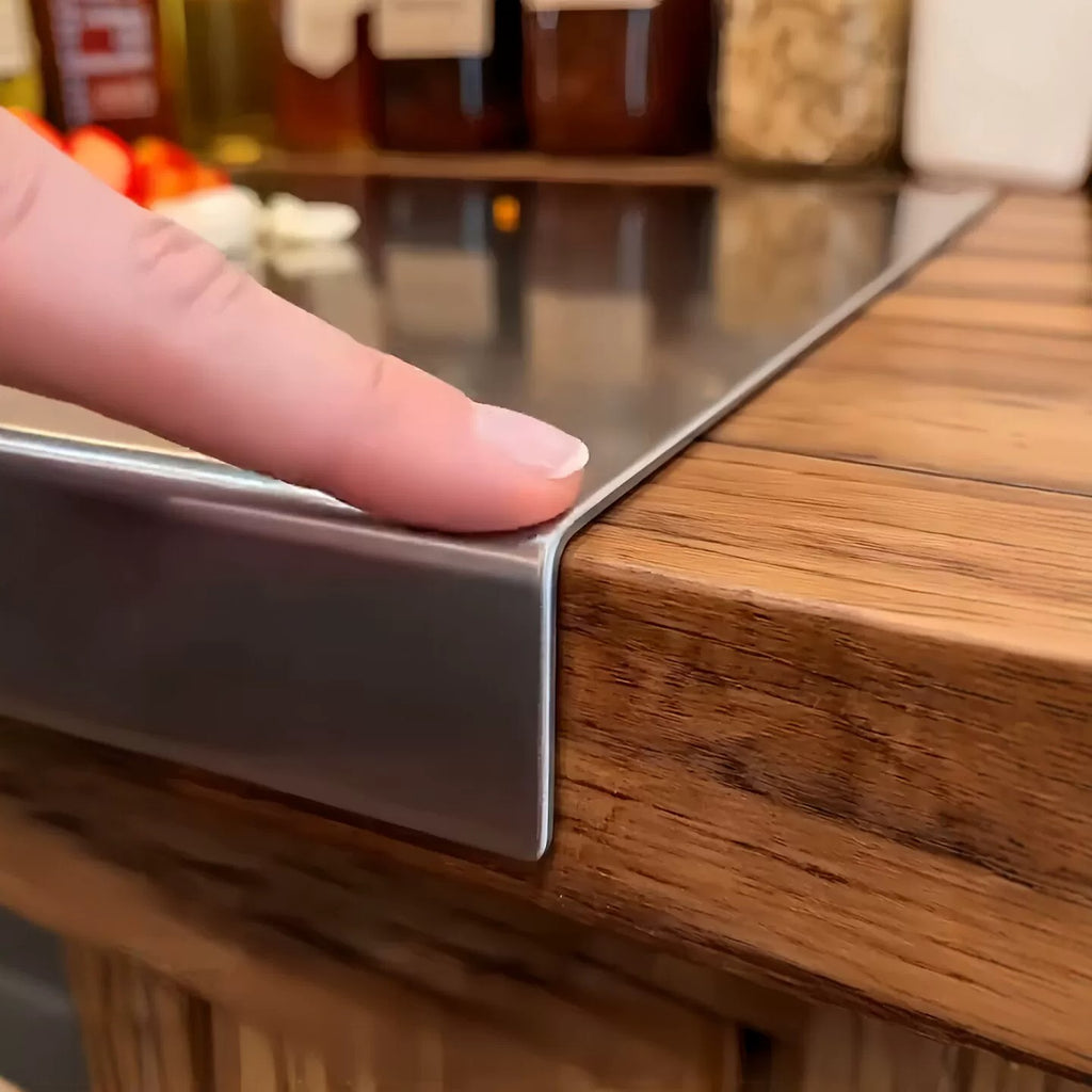 Food-Grade Stainless Steel Kneading Board & Countertop Splatter Guard